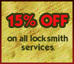 15% Off on all locksmith services